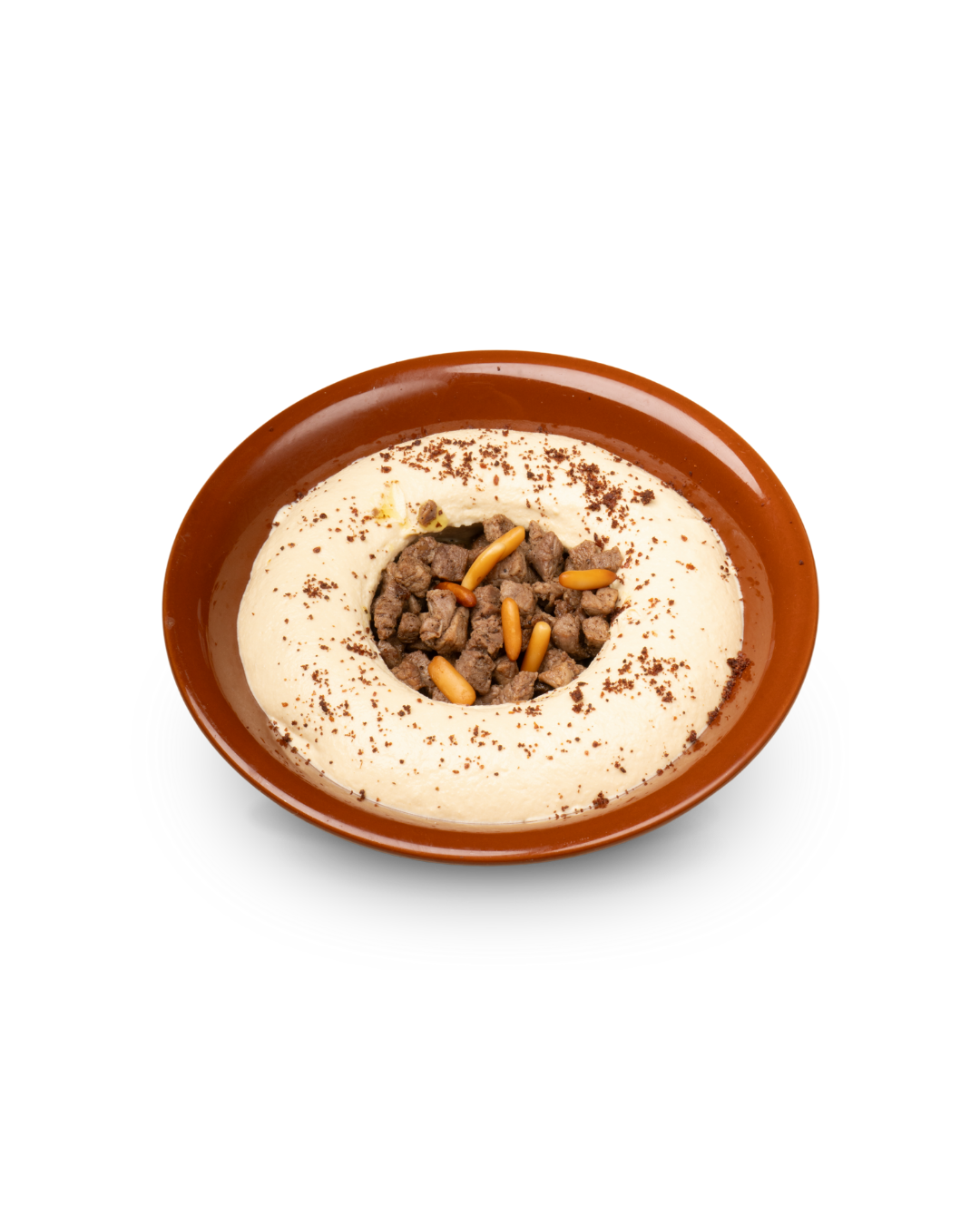 Hummus with Meat & Pine